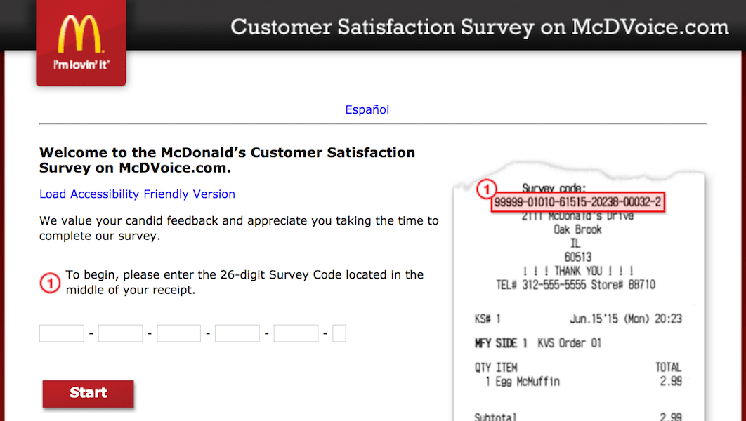mcdvoice.com survey